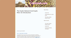 Desktop Screenshot of copticweb.com