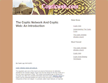 Tablet Screenshot of copticweb.com
